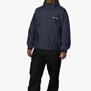 Black Waterproof Raincoat for Men, Froggroggs, XXL